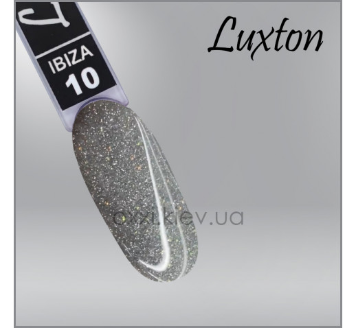 Гель-лак LUXTON Ibiza 10,светоотражающий голографический серый, 10мл