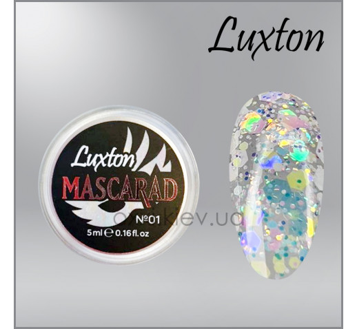 Глиттерный гель Luxton Mascarad 1, 5г