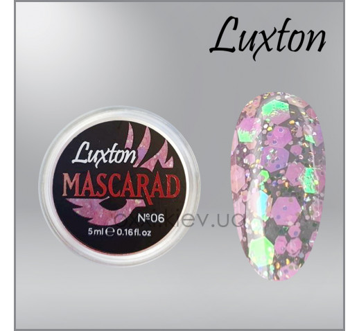 Глиттерный гель Luxton Mascarad 6, 5г