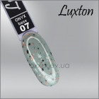Камуфлирующая база LUXTON Onyx Base 7, светлая серая с черными хлопьями и персиковой поталью, 15мл