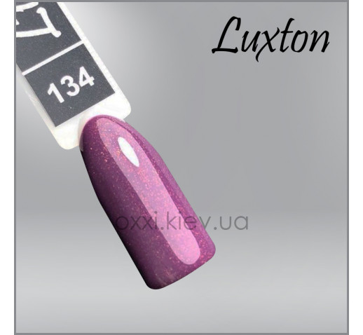 Гель-лак LUXTON 134 фиолетовый с блестками, 10мл