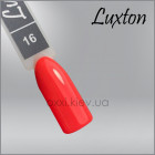 Гель-лак LUXTON 16 оранжево-красный, эмаль, 10мл