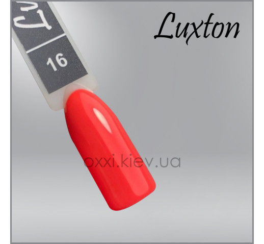 Гель-лак LUXTON 16 оранжево-красный, эмаль, 10мл
