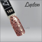 Гель-лак LUXTON 168 мелкие и крупные блестки на нежной прозрачно-розовой основе, 10мл