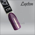 Гель-лак LUXTON 170  баклажановый с блестками, 10мл