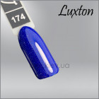 Гель-лак LUXTON 174 синий с цветными шиммерами, 10мл