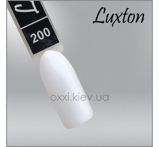 Гель-лак LUXTON 200 яркий белый, эмаль, 10мл