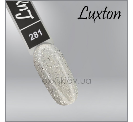 Гель-лак LUXTON 281, серые блёстки, 10мл