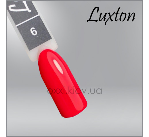 Гель-лак LUXTON 6 темно-коралловый, эмаль, 10мл