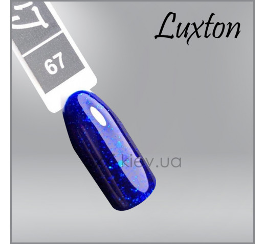 Гель-лак LUXTON 67 темно-синий с блестками, 10мл