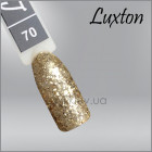 Гель-лак LUXTON 70 бронзово-золотистые конфетти и блестки, 10мл