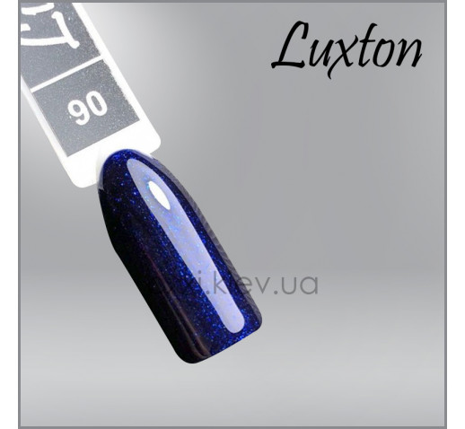 Гель-лак LUXTON 90 чернильно-синий с шиммером, 10мл