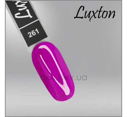 Гель-лак LUXTON 261, фиолетовая фуксия, эмаль, 10мл