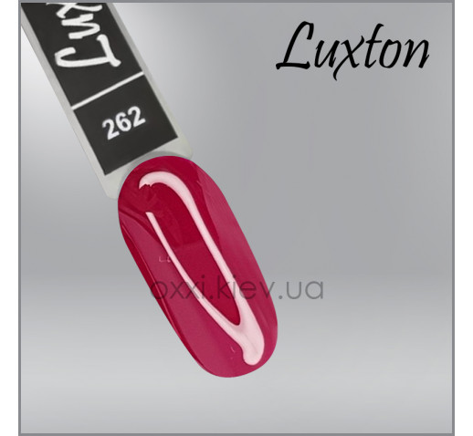 Гель-лак LUXTON 262, темный красно-фиолетовый, эмаль, 10мл