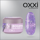 Моделирующий гель Builder Bogema Gel Oxxi Professional HEMA/TPO free, 6, фиолетовый с голографическими блестками, 15мл
