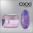 Моделирующий гель Builder Bogema Gel Oxxi Professional HEMA/TPO free, 8, синий с голографическими блестками, 15мл