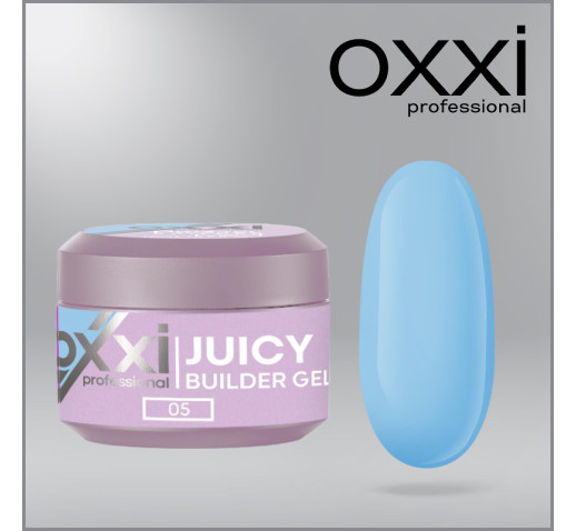 Моделирующий гель Oxxi Builder ProGel 5 HEMA/TPO free, голубой, 15 мл