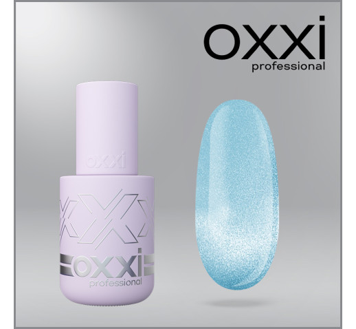 Гель-лак Oxxi Lux Silk Cat 6, бирюзовый, магнитный, 10мл