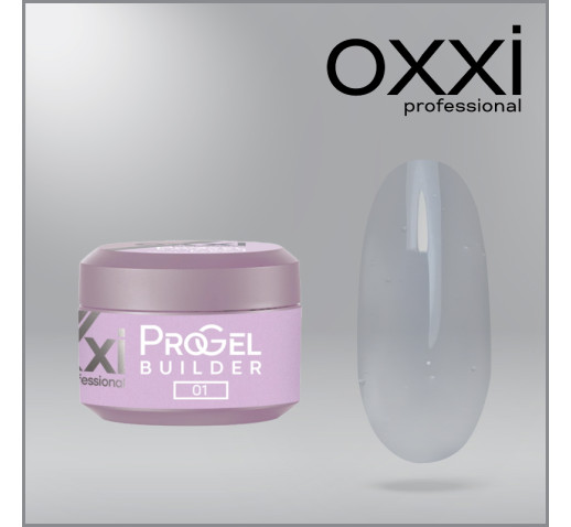 Моделирующий гель Oxxi Builder ProGel 1 HEMA/TPO free, прозрачный, 15 мл