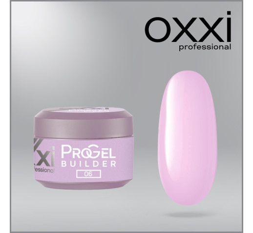 Моделирующий гель Oxxi Builder ProGel 6 HEMA/TPO free, нежно-розовый, 15 мл