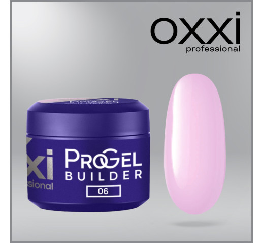 Моделирующий гель Oxxi Builder ProGel 6 HEMA/TPO free, нежно-розовый, 30 мл