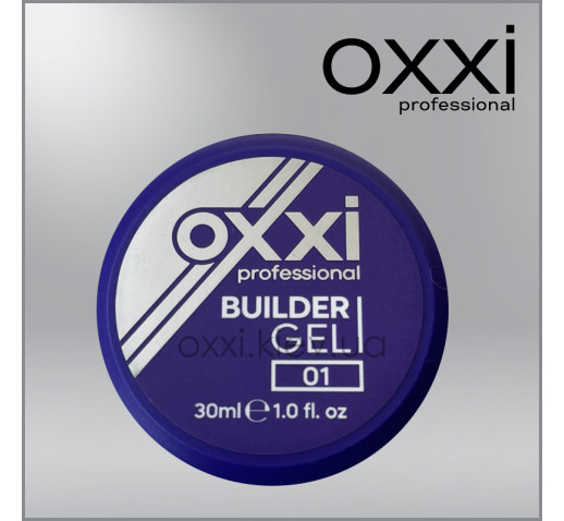 Моделирующий гель Builder Gel Oxxi Professional, 1, прозрачный, 30мл