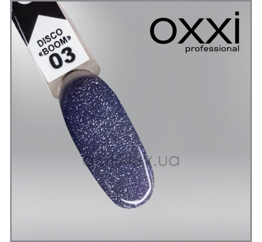 Гель-лак Disco Boom Oxxi 3, сиренево-синий, светоотражающий, 10мл