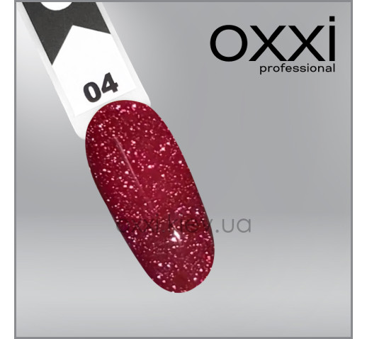 Светооражающая камуфлирующая база Electric Base Oxxi Professional 4, розовая с шиммерами, 10мл