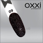 Светооражающая камуфлирующая база Electric Base Oxxi Professional 9, черная з шиммерами, 10мл