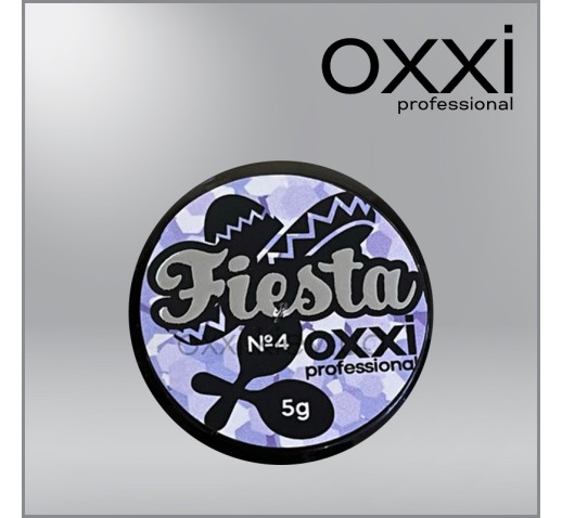 Глиттерный гель OXXI Fiesta  4, 5г