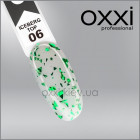 Топ для гель-лака  без липкого слоя Oxxi Professional Iceberg Top 6, прозрачный с зеленой поталью, 10 мл