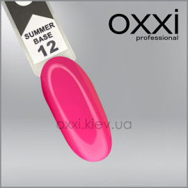 Камуфлирующая цветная база для гель-лака Oxxi Professional Summer Base 12, розовая, 15мл