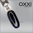 Топ для гель-лака без липкого слоя Oxxi Professional Shiny Top 2 с шиммером, 10 мл
