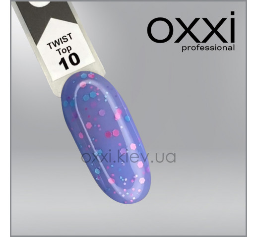 Топ для гель-лака Oxxi Professional Twist Top 10, 10 мл
