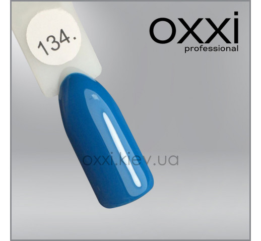 Гель-лак Oxxi 134 лазурно-серый, эмаль, 10мл