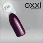 Гель-лак Oxxi 238 темно-вишневый с легким мерцанием, 10мл