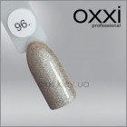 Гель-лак Oxxi 96 светлый бежевый с насыщенными мелкими блестками, 10мл
