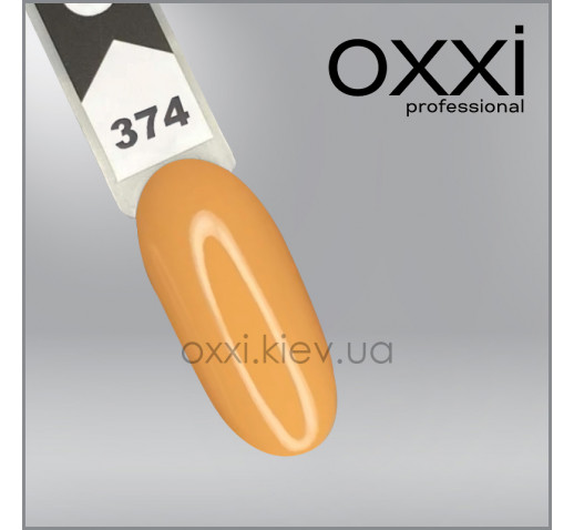Гель-лак Oxxi 374, нежно-абрикосовый, эмаль, 10мл