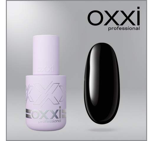Гель-лак Oxxi Blackberry, чорний, емаль, 10мл